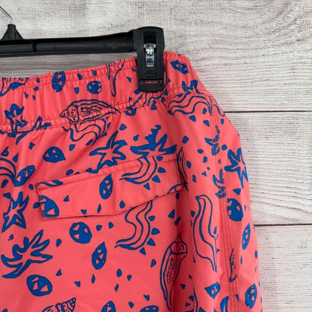 Southern Tide Swim Trunks Shorts Mens XL The Skipjack Sunset Coral Sea‎ Party